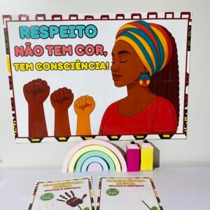 Painel consciência negra e atividade