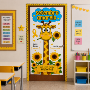 Painel de porta setembro amarelo