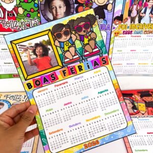Calendários 2026 editáveis